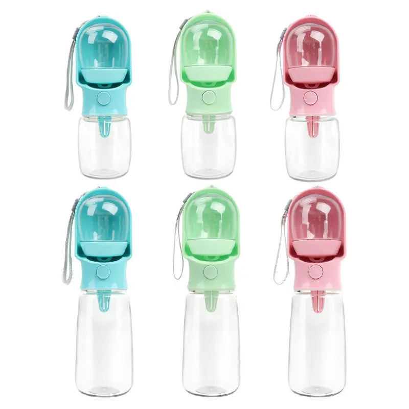 2 in 1 Portable Pet Water Bottle and Feeder 500ML